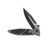 MICROTECH SOCOM ELITE S/E BLACK STANDARD SPIKE GRIND NATURAL CLEAR SIGNATURE SERIES MT1601NCSS. front open 