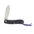 Jack Wolf K9 Jack Ultralight Folding Knife Black Canvas Micarta/Purple G-10 K9-02-CAN-MIC-BLK