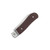 Jack Wolf K9 Jack Ultralight Folding Knife Redstone Richlite Sawcut K9-02-RCH-RED-SAW