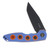 KKizer Z-82 The Multi Tasker SMKW Exclusive Blue - Orange 3.47in Plain Black Tanto Front Open 2