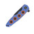 Kizer Z-82 The Multi Tasker SMKW Exclusive Blue - Orange 3.47in Plain Black Tanto Front Closed