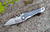 Midgards Messer Zaria Folding Knife Titanium 3.54In 14C28N Wharncliffe Blade MM-ZAR-FLD