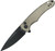OKNIFE Mettle 2 Folding Pocket Knife OD Green Micarta Handle METTLE2ODG