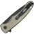 OKNIFE Mettle 2 Folding Pocket Knife OD Green Micarta Handle METTLE2ODG