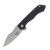 Skallywag Tactical Jolly Roger 4in Plain Stonewash Modified Drop Point SWTJRBLK