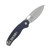 Kizer Seagull Folding Knife Blue Canyon Richlite Handle 2.95in Stonewashed 14C28N Drop Point Blade V3770A2