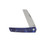 Finch Knives Oxbow Folding Knife Deep Blue 3In Plain Satin Sheepsfoot 3