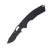 Gerber Folding Knife USA Made Black Handle Black Partially Serrated Blade G2733