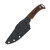 Half Face Blades Towashi Fixed Blade Knife Desert Ironwood/Smooth Grip with Titanium Accents HFTDISM