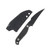 Half Face Blades Gula Gula Chaos Grip Ti Torx Bolts 3.1in Plain Armor Black Wharncliffe HFGAGABCM