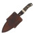 Half Face Blades Crow Jr Fixed Blade Knife Desert Ironwood with Cherry G-10 HFCJRDIBKCC