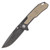 Smith & Wesson SW609 G10 FDE Folding Knife 3.6in Black SW Drop Point 