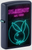 Zippo Lighter Playboy Neon Look Navy Matte Playboy Collection ZP46786