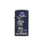 Zippo Lighter Skull and Flower Slim Navy Matte ZP46813