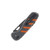 Outdoor Edge Razor HTX Gray - Orange 3in Plain Black Oxide Drop Point OEHTX30Y-6C