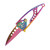 CRKT Snap Lock Folding Knife Iridescent Rainbow Spectrum CR5102P