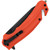 Kershaw Barricade Linerlock Folding Rescue Knife Partially Serrated/Orange GRN KS8650ST