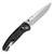 Hogue Mysto Folding Knife Black Diamond Richlite 3.4in Tumbled Clip Point