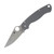 Spyderco Para Military 2 Dark Gray 3.45in Plain Satin Clip Point SPC81GPDGY2