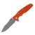 Hinderer Eklipse Orange - Battle Blue 3.5in Plain Working Skinny Slicer KEKSKSLHOTWBBLOR