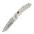 Smith & Wesson ExtremeOps Jr. Push Button OTS Auto Knife-Champagne Aluminum Handle Tanto Plain Blade WNS-WSW-50T