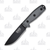 ESEE 4S KO  Fixed Blade Knife Partially Serrated Gray Micarta (No Sheath)