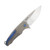 Medford Smooth Criminal Tumbled 2nd Amendment 3in Plain Tumbled Drop Point Blue Hardware - Clip MK394TQ-01TM-T2C2-BN