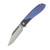 Jack Wolf Knives Scuffle Crystalized Blurple 3.52in Plain Belt Satin Clip Point 1