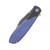 Jack Wolf Knives Scuffle Crystalized Blurple 3.52in Plain Belt Satin Clip Point 5