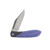 Jack Wolf Knives Scuffle Crystalized Blurple 3.52in Plain Belt Satin Clip Point 4