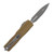 Microtech UTX-85 GEN IV OTF Auto D/E Apocalyptic Full Serrate Tan AUMT1232412APTA
