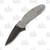 Kershaw Scallion Assisted Folding Knife 2.4in Blackwash Damascus Drop Point