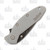 Kershaw Scallion Assisted Folding Knife 2.4in Blackwash Damascus Drop Point