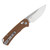 Kizer T1 CD Folding Knife Brown 3.2in Plain Satin Drop Point V3490.2CA2