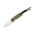 Kizer Drop Bear Fixed Blade Knife Tan 2.6in Plain Satin Clip Point 1092A2