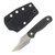 Kizer Drop Bear Fixed Knife Richlite 2.6in Plain Satin Clip Point 1092A3
