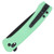 Columbia River Q Compact Cross Bar Lock Folding Knife Aqua GRN Handle Blk 14C28N Blade CR7075B