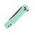 Columbia River Q Compact Cross Bar Lock Folding Knife Aqua GRN Handle Blk 14C28N Blade CR7075B