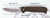 Smith & Wesson 24/7 Pivot Lock Drop Point D2 Blade Rubber Overmolded Brown Handle 1257882