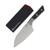Microtech 6in Santoku Fixed Knife SW Standard Titanium Bolster Black G-10 MT3200B10BK