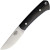 Bark River Woodland Special Fixed Knife A2 Drop Point Blade Black Canvas Micarta Handle BA112MBC