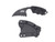 Halfbreed Blades LFK-01S Gen-2 Fixed Knife Black G-10 Handle Serrated Black K340 Talon Blade LFK01SG2BLK