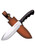 Elk Ridge Bowie//Black Wood Handle/Leather Sheath MCER438PBK
