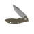 Hinderer 3.5 XM-18 Skinny Harpoon Spanto Tri-Way  Stonewash Blue with OD Green G-10 KXM35SKHSTWSWBLOD