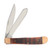 Frost Copperhead Creek Amber Jigged Bone Big Game Trapper Folding Knife FRCHC312AJBC