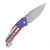 Kershaw Auto Launch 1 American Flag Pattern Aluminum Handle CPM-154 Blade AUKS7100USA