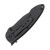 Frost Iron Cross Folding Knife Black SS Handle Black Part Serrated Blade FR106B
