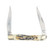 Frost Steel Warrior Muskrat Folding Knife Butter Rum Bone Handle FRSW122BR