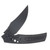 WE Knife Co. Skynix Folding Knife Blk TI Handle W/Marble Carbon Fiber Inlay Blk SW M390 Blade WE24087-1