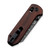 CIVIVI Yonder Folding Knife Guibourtia Wood Handle New Damascus Jagged Pattern Blade